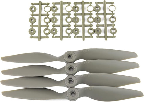 8PCS 9060 SoloGood CCW Gemfan APC Nylon Propeller Prop for RC Airplane with Adapter Rings