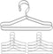 Toddmomy Black Felt Hangers, 10Pcs Mini Clothes Hangers for Doll Clothes, Ken Doll Accessories