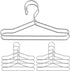 Toddmomy Black Felt Hangers, 10Pcs Mini Clothes Hangers for Doll Clothes, Ken Doll Accessories