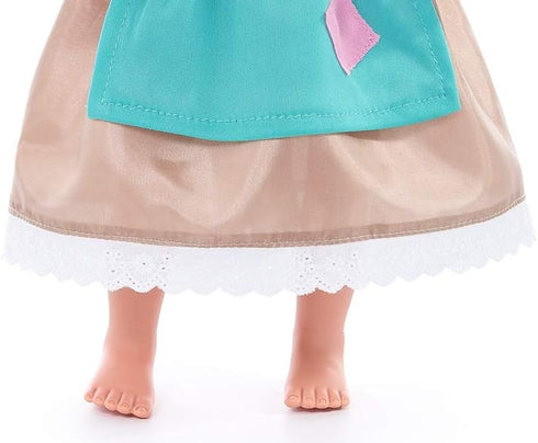 Little Adventures Cinderella Day Dress with Headband Princess Doll Dress - Doll Not Included - Machine Washable Child Pretend Play and Party Doll Clothes with No Glitter Brown