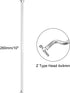 uxcell 1.2mm x 260mm (10 Inch) Steel Z Pull/Push Rods Parts for RC Airplane Plane Boat Replacement (Pack of 5)