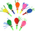 Toyvian Metallic Balloons, 100 Pcs Kids Playset, Musical Blow Outs Party Whistles Noisemaker for Children