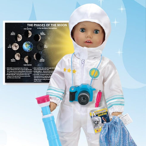 Sophia's 18" Doll 8 pc. Smithsonian STEM Career Collection Astronaut Space Suit and Lunar Accessories