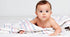 100% 36x36 3-Pack Linteum Textile Supply Hospital Receiving Blankets for Newborns Cotton, in, White W/Light Blue
