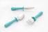 Grabease Toddler Silverware Set, Forks, Spoons, and Knives, BPA and Phthalates-Free, Dishwasher Safe, Teal