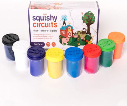 8-12 Squishy Circuits Dough Kit - Explore Electrical Circuits with Play Dough - STEM Science Kits for Kids Age - Fun