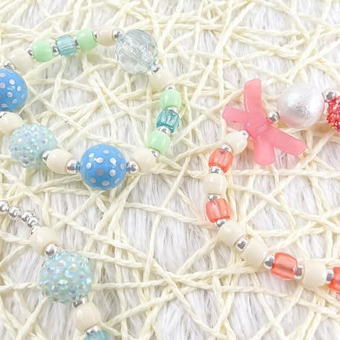 DJECO Silver Bubble Beads for Sparkling Jewelry Creations, Fun & Creative Learning for Home, School or Gifts