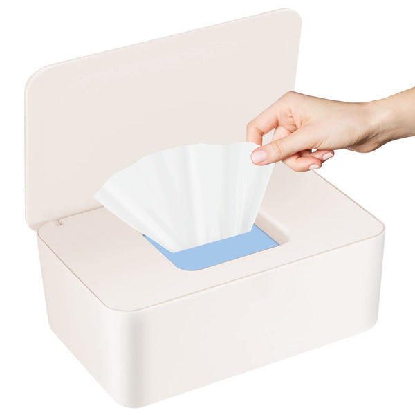 Abnaok Baby Wipes Dispenser, Wet Tissue Box with Sealing Design Lid, Wet