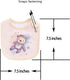 6 Pack Maiwa Waterproof Cotton Baby Bibs for Girls Boys for Drooling Eating with Snaps