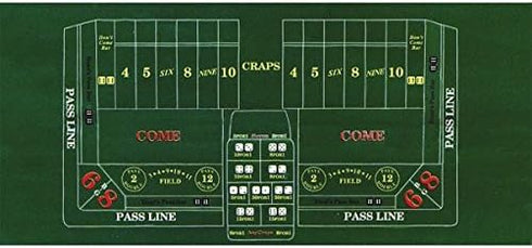 Amscan Craps Party Table Cover, 37" x 6', 1 Piece, Green