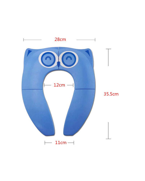 WeTest Upgraded Kids Folding Toilet SeatLarge Non Slip Silicone Pads Travel Portable Reusable Toilet Potty Training