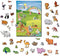 Magnetic Portable Playboard Cute Zoo Ainimal Magnets Create Scene for Learning Travel