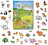 Magnetic Portable Playboard Cute Zoo Ainimal Magnets Create Scene for Learning Travel