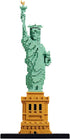 Statue of Liberty Building Blocks Set (2810 Pcs), Famous World Architecture Educational Toys Micro Bricks for Kids
