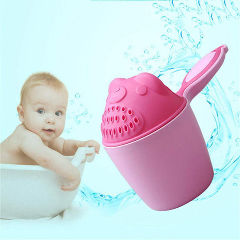 Digood (6 6 Waterfall Rinser Shampoo Cup with Animal Handle for Kids Months - Years), Pink