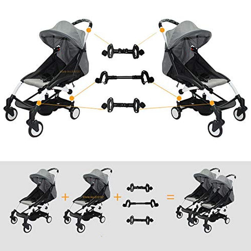 Universal Twin Stroller Connector for Easy Tandem Use