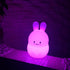 Rabbit Night Lights for Kids - Changeable Brightness & Color Table Lamp for Nursery, Holiday Gifts