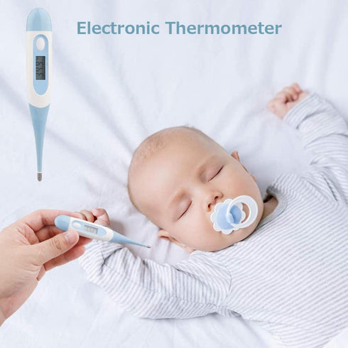 BEAHING Set 13 PCS/Set, Baby Healthcare and Grooming Kit Baby Nasal Aspirator Nail Clipper Hairbrush Newborn Daily