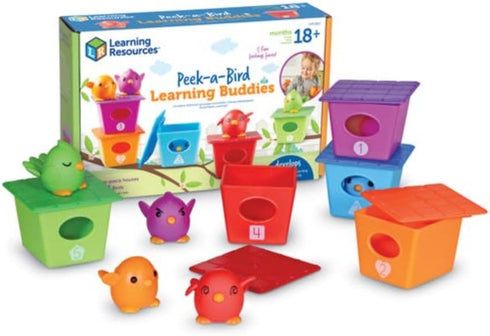 Learning Resources Peek-a-Bird Buddies, 15 Pieces Toddler Learning Activities, Educational Preschool Toys