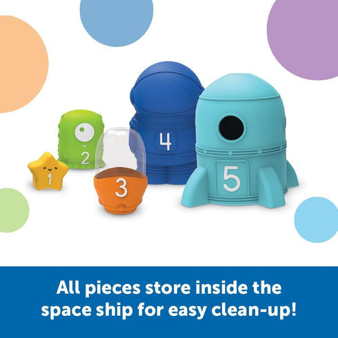 Learning Resources Nesting Space Surprise, Montessori Preschool Toys for Ages 18 Months+, Fine Motor Skills