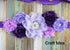 YYCRAFT 15pcs Purple/Lavender Chiffon Lace Hair Flower, Baby Flowers Bows for Crafts and Party Decoration
