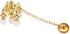 Miniature Chandelier 1:12 Dollhouse Ceiling Lamp Model Accessories for Home Scene Decoration (Golden)