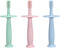 PandaEar 3 Pack Silicone Baby Toothbrush Teethers, Teething Toys for Infants 0-12 Months