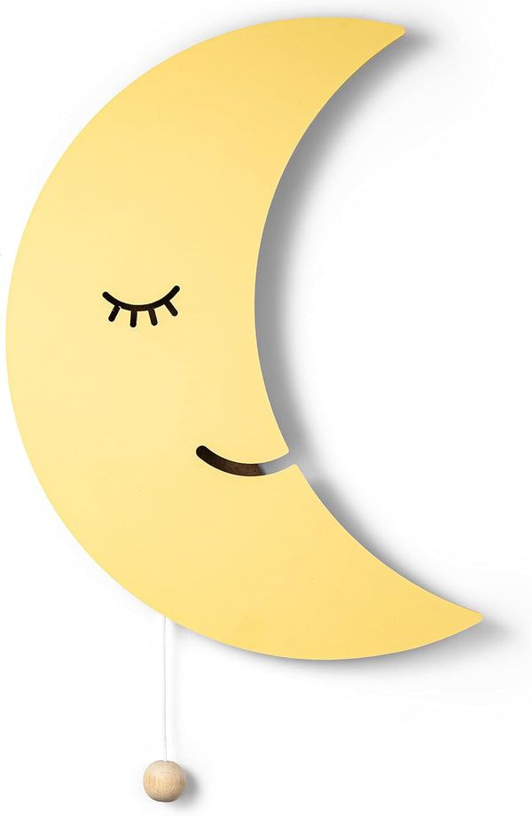 Lumipets Moon Wall Light - Nursery Decor, Baby Room Decoration, Wall Mounted,