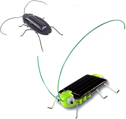 6pcs Lifelike Grasshopper Solar Powered Insect Toys - Moving Solar Toys for Boys Girls Educational Science