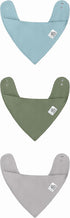 The Ollie World Bandana Bibs (3-Pack) Adjustable Snaps, Moisture-Wicking Fabric, OEKO-TEX Certified,