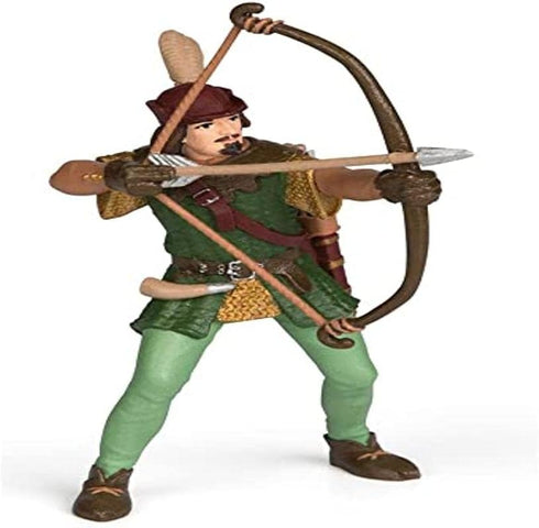Papo - Standing Robin Hood - Hand-Painted Medieval Fantasy Figurine - 39954 - Collectible for Children 3+