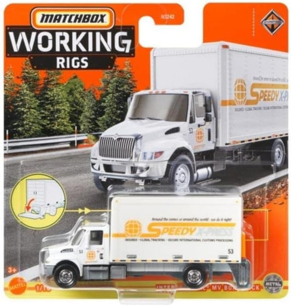 Matchbox Working Rigs International MV Box Truck 1/16 (White)