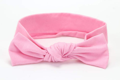 Baby Cotton Knotted Headbands - Girl's Rabbit Ear Hairbands for Newborn, Toddler 8-Pack (Multicoloured, One Size)