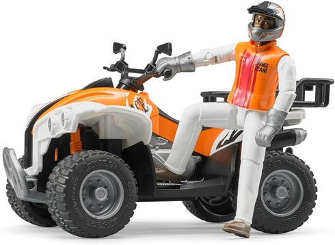 Bruder Quad with Driver - Realistic Toy Vehicle (Colors Vary)