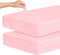 Magik & Kover Stretchy Crib Sheets for Girls, 2 Pack Fitted Crib Sheets for Standard
