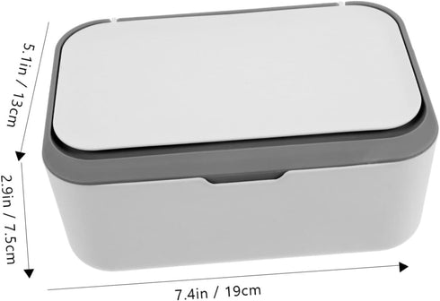 HEALLILY Wipes Dispenser Dust Cover Large Capacity Refillable Wipe Holder for Travel Home and Bathroom Use Practical