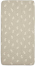 Jollein 60x120cm Fitted Sheet Jersey Twig - Olive Green, Cot Size, OEKO-TEX, Fun Print, Baby Mattress Protection