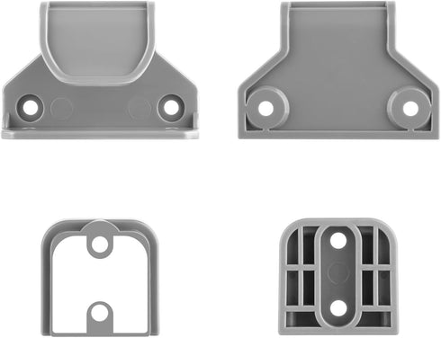 Retractable Baby Gate Replacement Parts Kit - Full Set Wall Mounting Hardware with Brackets, Anchors, and Screws (Grey)