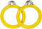 Swing Set Stuff Commercial Round Trapeze Rings, Yellow with SSS Logo Sticker
