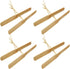 Alipis 10 Pcs DIY Hand Rub Flying Helicopter Toy Wood Dragonfly Propeller for Kids Outdoor Garden Patio Toy