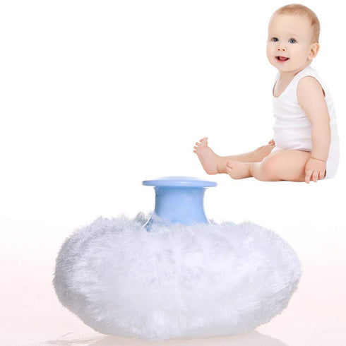 YOGOTEU Body Cosmetic Powder Puff Sponge Empty Refillable Baby Toddler Skin Care After-bath Powder for Case