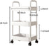 Baby Diaper Cart with Wheels and Handle, 3 Tier Rolling Cart Organizer for Storage Baby Clothes, Wipes, Bibs