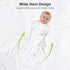 Beberoad Love Baby Swaddles, Cotton Wearable Blankets with 2-Way Zipper & Silent Velcro for 0-3 Months (Stars)