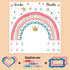 Colorful Rainbow Baby Monthly Milestone Blanket, Girl Crown Star Pattern, Newborns 1 to 12 Months Unisex Include 4 Frames and 1 Headband 47"x47" BTLSPH634 by PHMOJEN