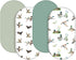 FIGEPO 4 Pack Mallard Duck Baby Bassinet Sheets Neutral Unisex Breathable Fitted Nursery Sheets for Baby Girl or Boys