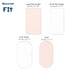 3 Pack, GRSSDER Stretchy Ultra Soft Fitted Bassinet Sheet Universal Fit for Bassinets Baby Cradle Moses Basket Oval
