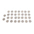 Round Pacifier Clips,30pcs Metal Round Pacifier Clips for Toddler Rust Prevention Electroplated