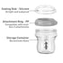 Gen.3 4.2oz/120ml, 1 haakaa Breastmilk Storage Container Glass Baby Food Jar- Baby Food Storage Containers Leakproof