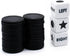 Left Right Center Dice Game Set with 3 Dices + 36 Black Chips for Family Game Night