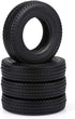 GoolRC 4pcs Trailer Car Rubber Tires for 1/14 Tamiya Tractor Truck RC Climber Trailer